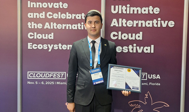 Студент из Туркменистана стал победителем конкурса CloudFest 2025 в Германии
